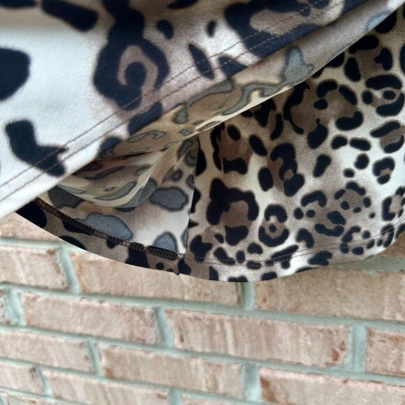 Caché Leopard Print Wrap Top - Picture 5 of 8